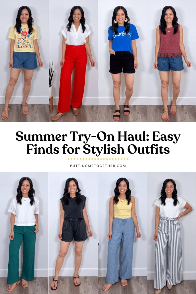 Summer try-on haul with casual outfits from Nordstrom Amazon LOFT