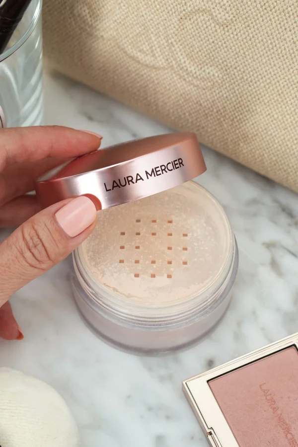 Laura Mercier translucent setting powder compact close-up