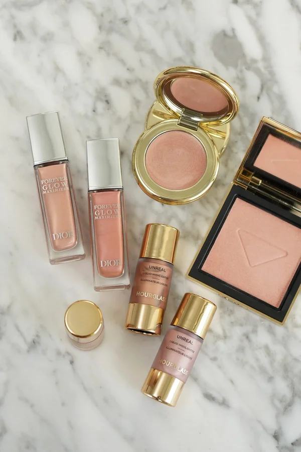 Highlighter and lip gloss collection from Sarah Creal Hourglass Dior